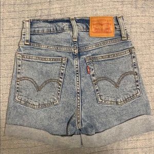 Levi’s high rise jeans wedge shorts